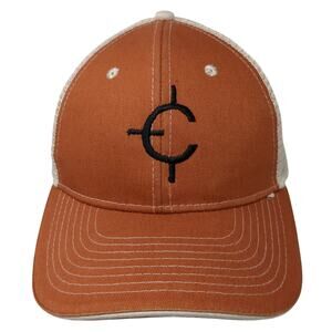 Cattle Del Angel Strapback Trucker Hat Orange OS Adjustable Invasion Headwear